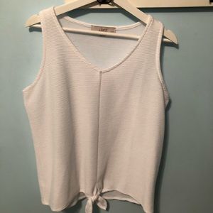 LOFT Sleeveless White Top